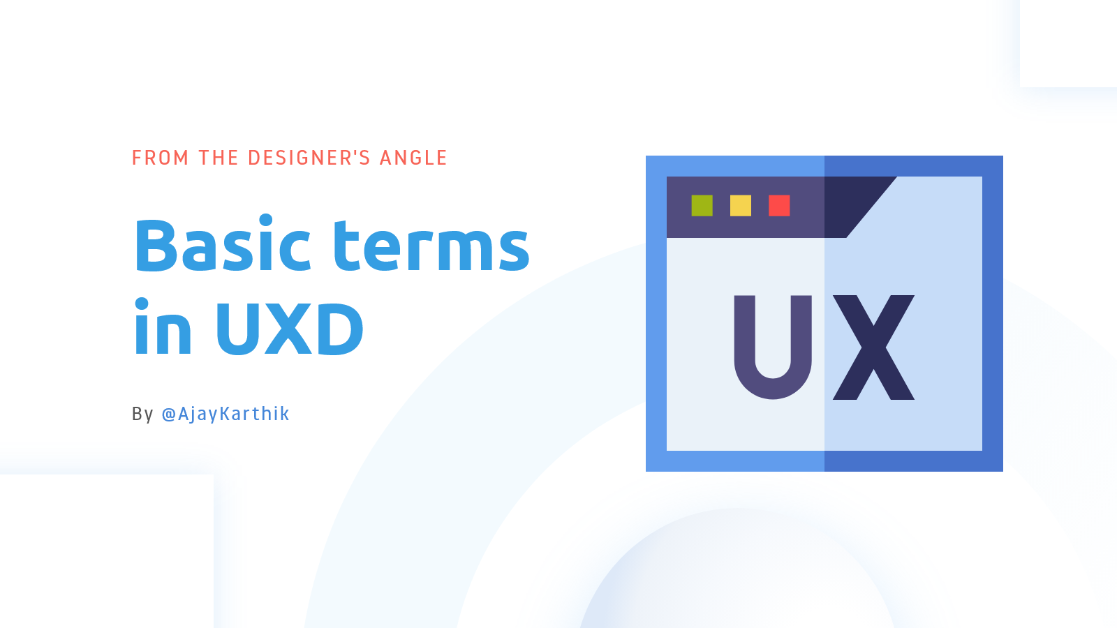 Basic terms in UXD!